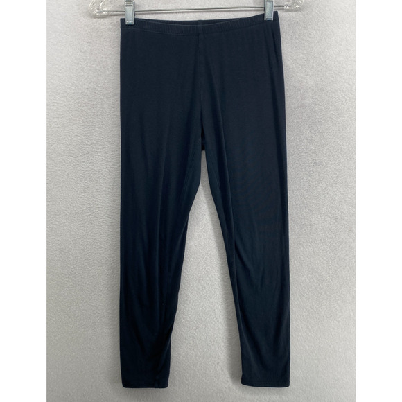 Eileen Fisher Pants - EILEEN FISHER Leggings 2XS Stretch Organic Cotton Jersey Cropped Black USA